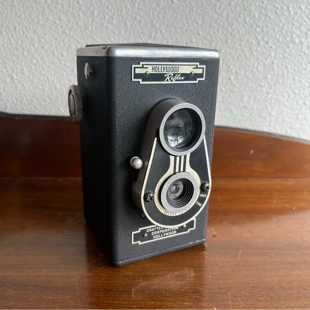 1940s craftex products corporation hollywood reflex camera zelfar 35mm - Picture 1 of 12